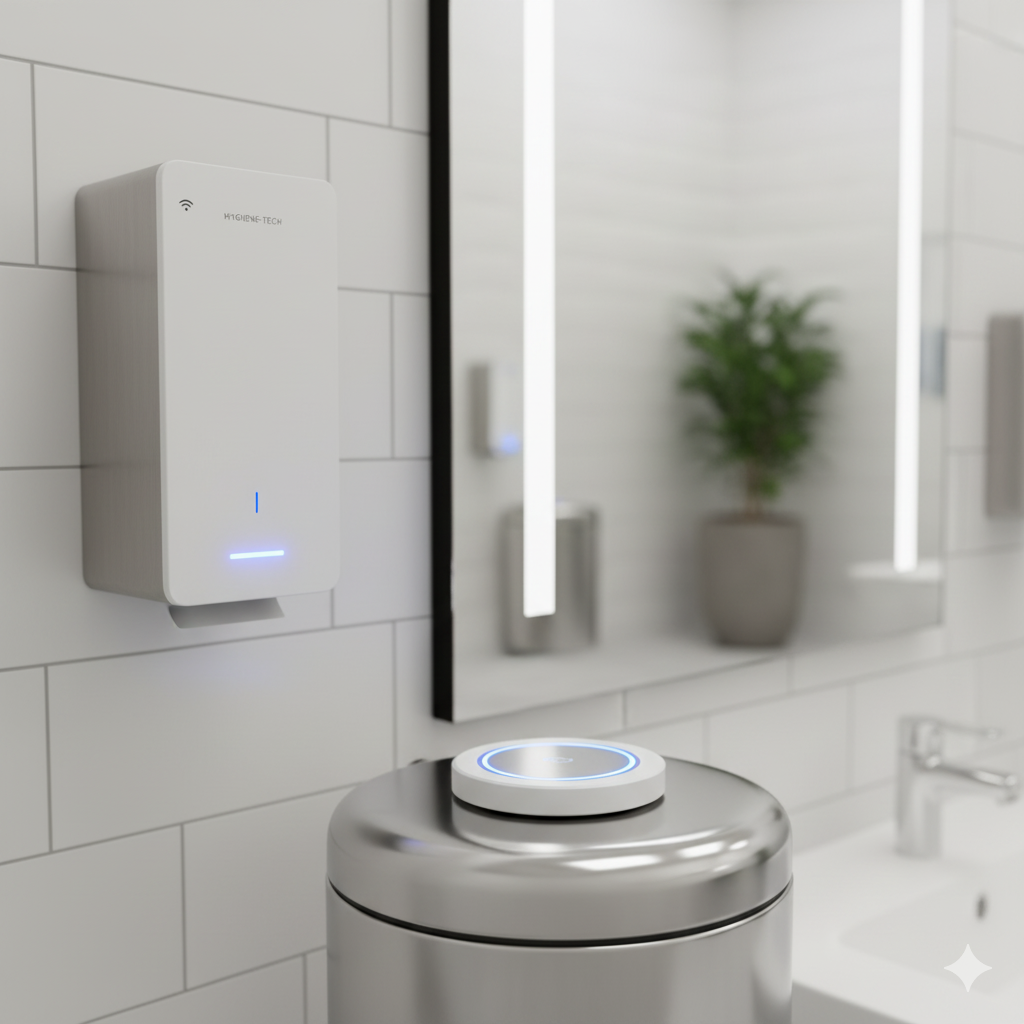 CleanTrack IoT device in modern facility